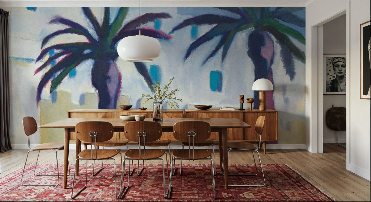 Palm Trees and Rugs Mural Wallpaper - room preview 04