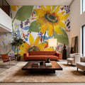 September Flowers Mural Wallpaper - room preview 04