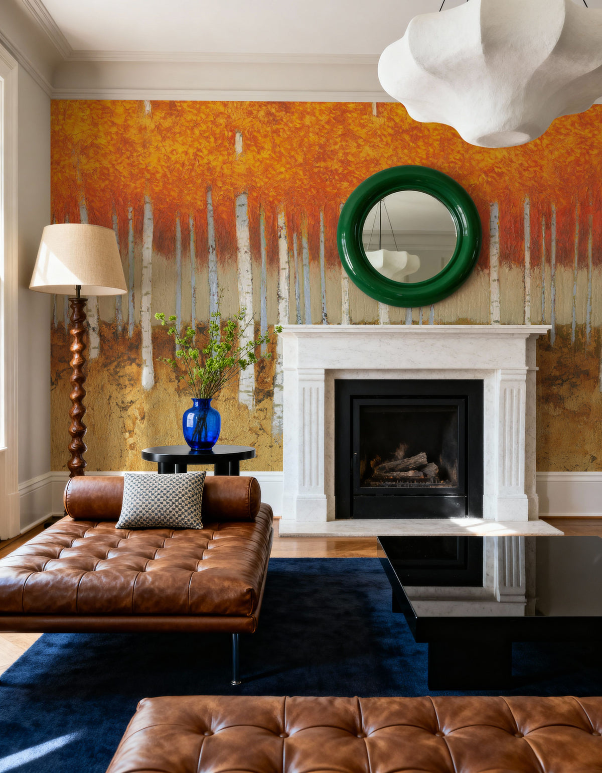 Autumn Birches Mural Wallpaper - room preview 04