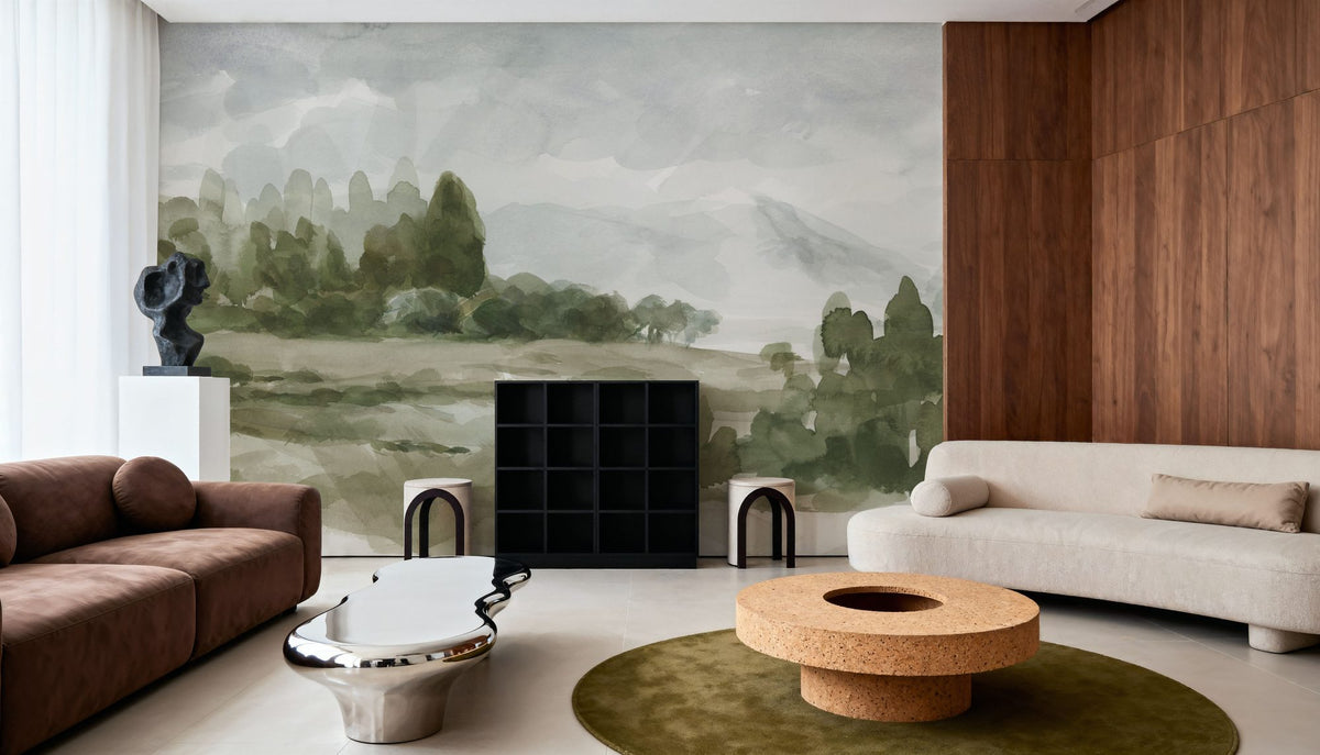 Path to the Mountain Mural Wallpaper - room preview 04