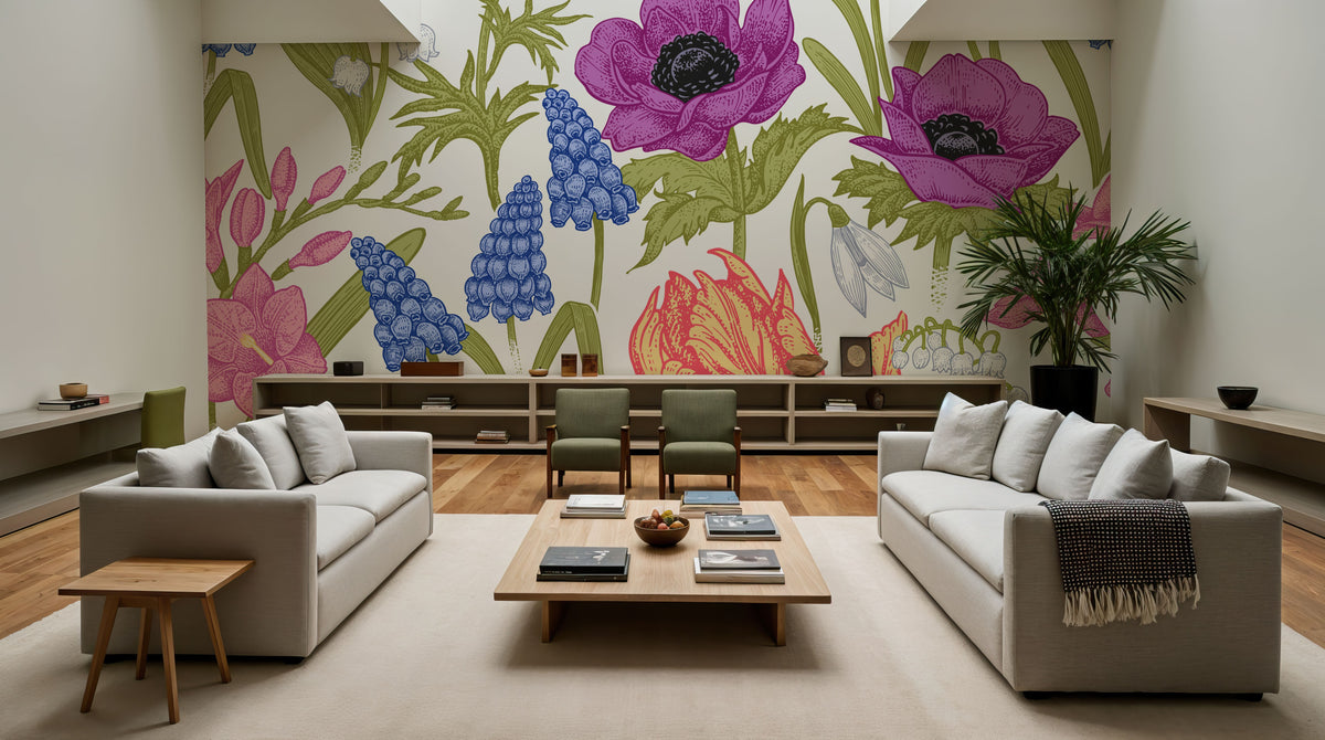The Rabbits View Mural Wallpaper - room preview 04