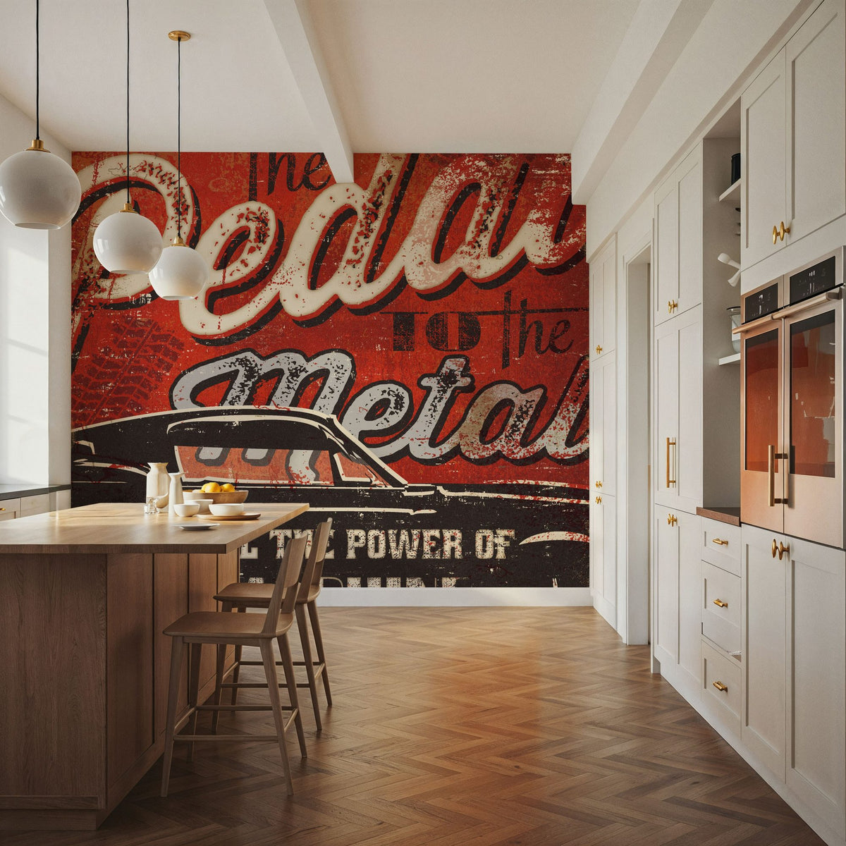 Street Machines I Mural Wallpaper - room preview 04