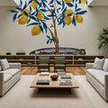 Lemon Tree in Chinoserie Mural Wallpaper - room preview 04