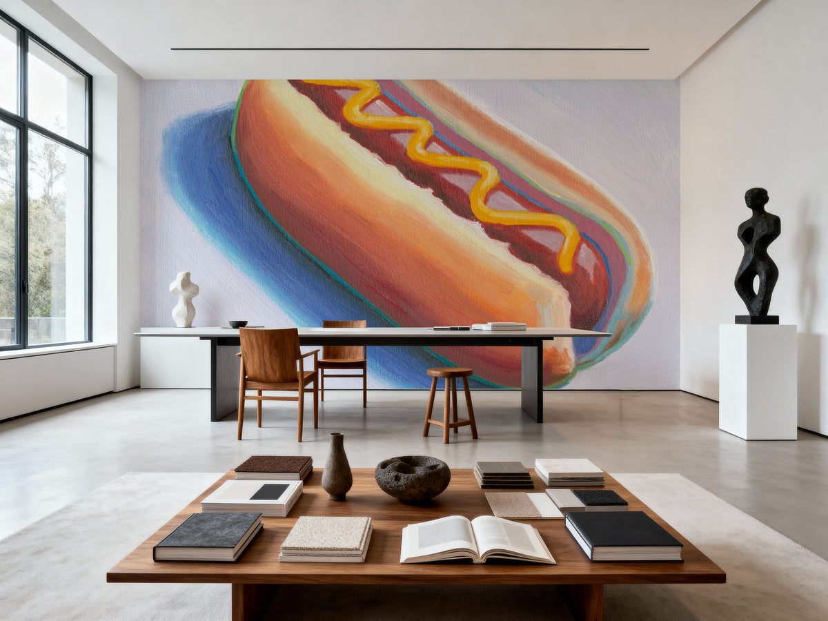 Hot Dog Mural Wallpaper - room preview 04
