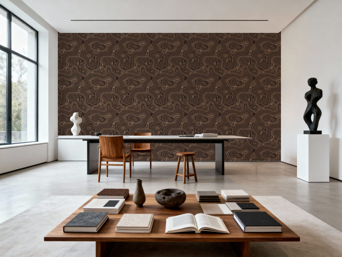 Root Wood, Oak Mural Wallpaper - room preview 04