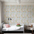 Forest Surprise, Light Blue Mural Wallpaper - room preview 04