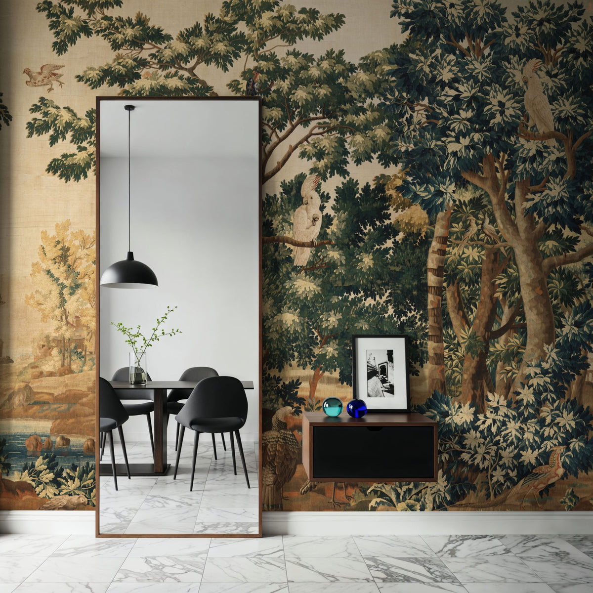 Enchanted Grove Tapestry, Rich Mural Wallpaper - room preview 04