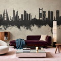 Manama Skyline Concrete Mural Wallpaper - room preview 04