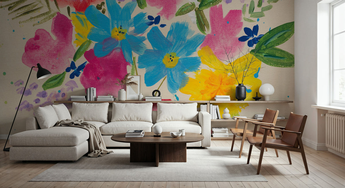 Ecstatic Floral II Mural Wallpaper - room preview 04