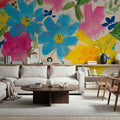 Ecstatic Floral II Mural Wallpaper - room preview 04