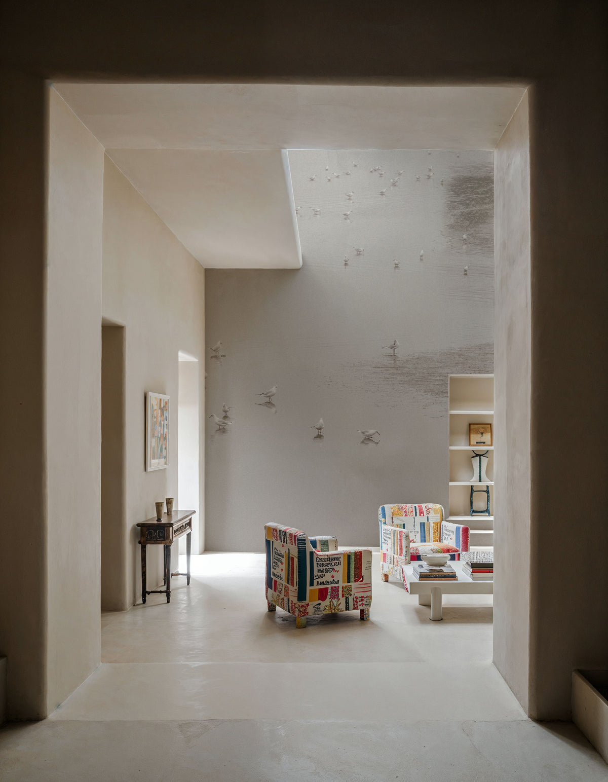 Birds in the Mist Mural Wallpaper - room preview 04