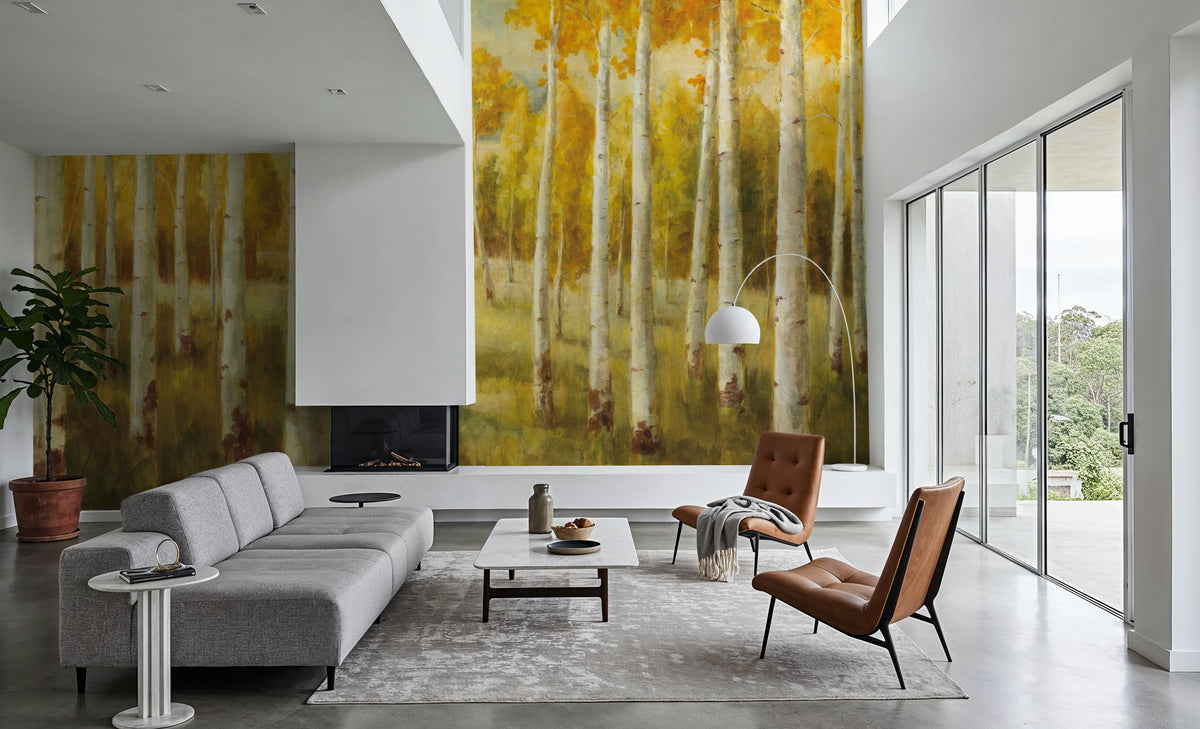Aspen Birches Mural Wallpaper - room preview 04
