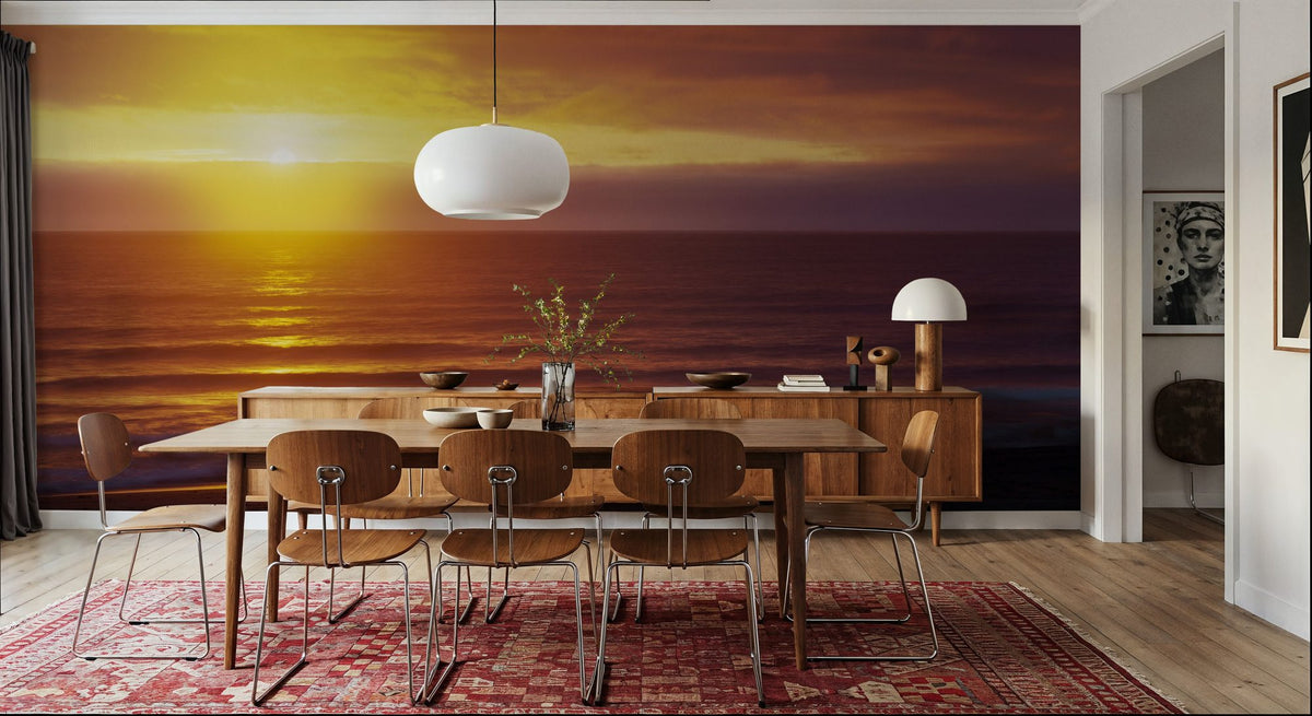 Golden Horizon Mural Wallpaper - room preview 04