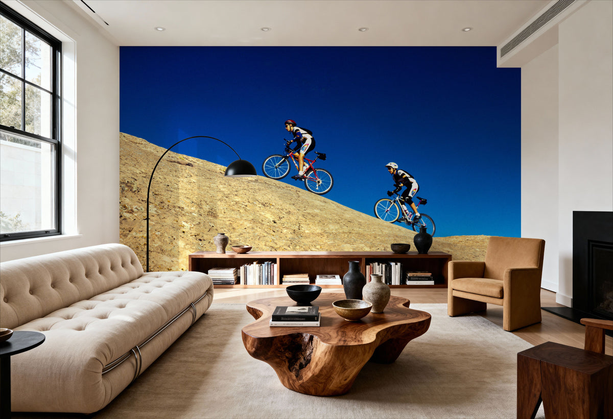 Mountain Trail Ascent Mural Wallpaper - room preview 04