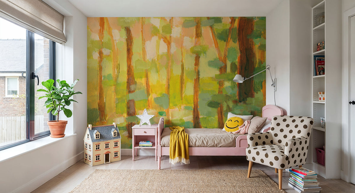 Forest Light I Mural Wallpaper - room preview 04