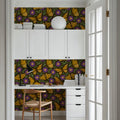 Papillion II, Purple Mural Wallpaper - room preview 04