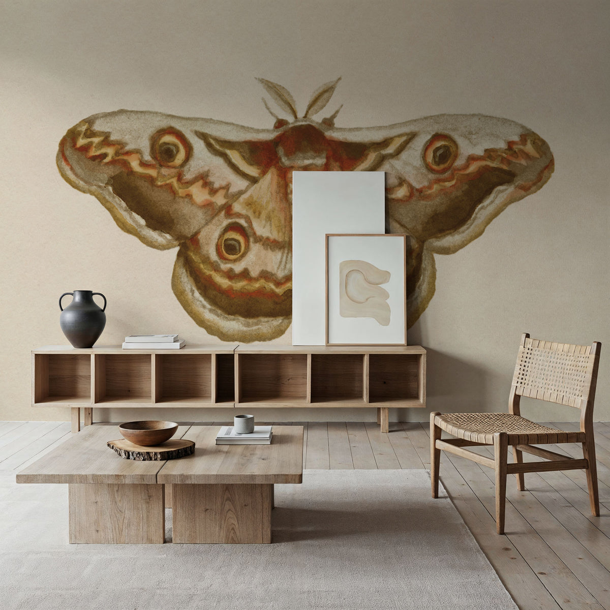 Spooky Halloween Moth II Mural Wallpaper - room preview 04