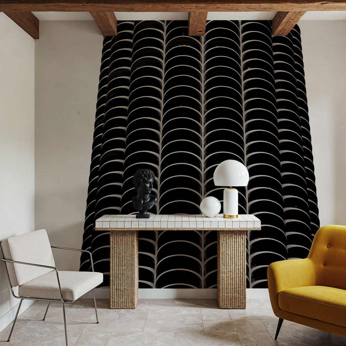 Chicago Skyline Marina City I Mural Wallpaper - room preview 04