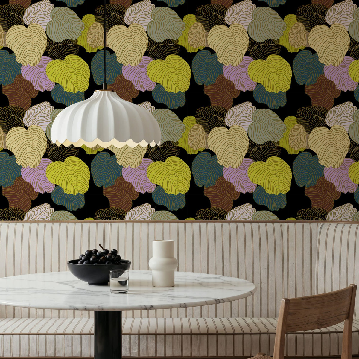 Funky Leaves Mural Wallpaper - room preview 04