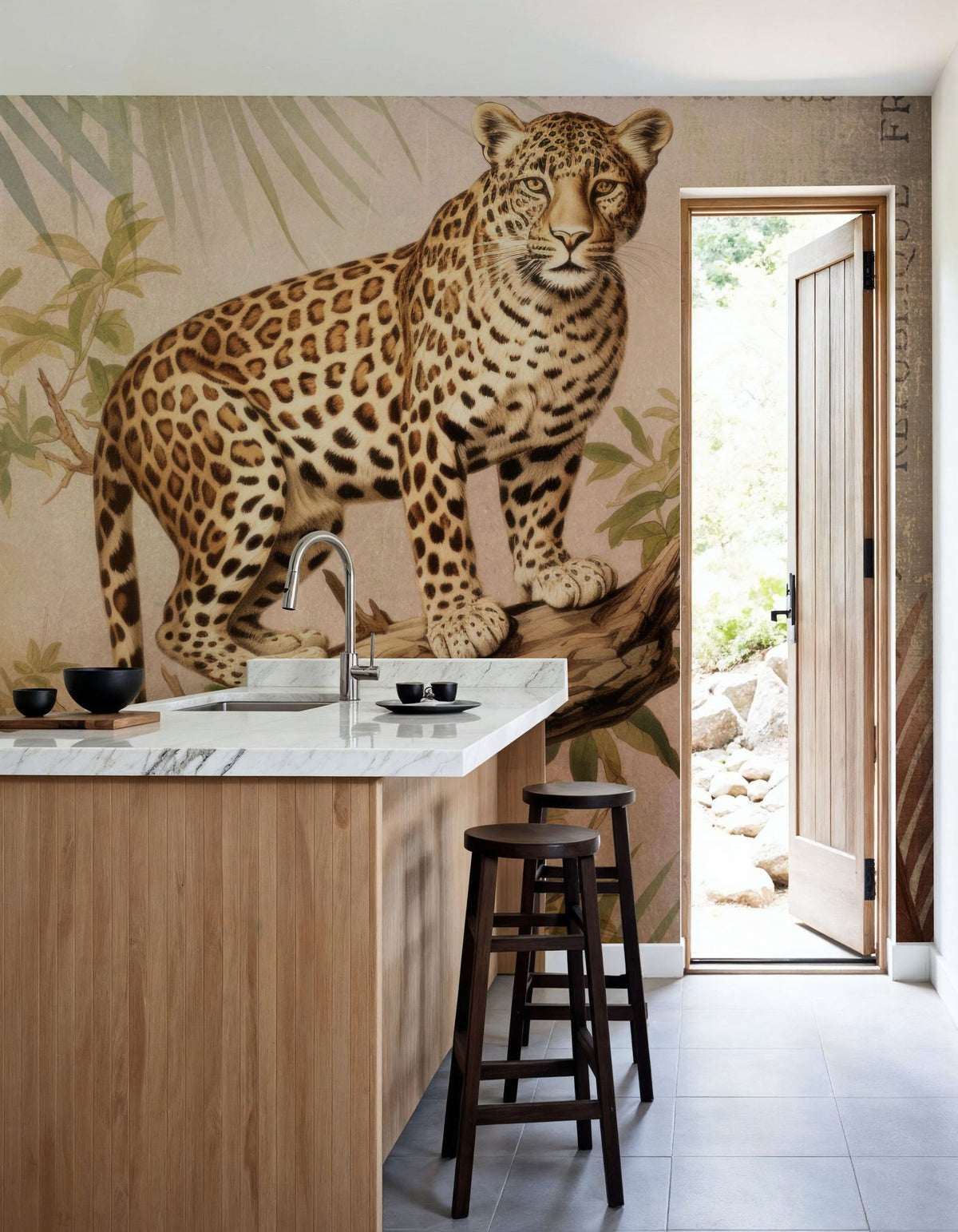 Cheetahs Exotic Jungle Mural Wallpaper - room preview 04