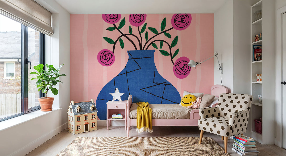 Still Blooms I Mural Wallpaper - room preview 04