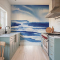 Ocean Blue Pt.1 Mural Wallpaper - room preview 04