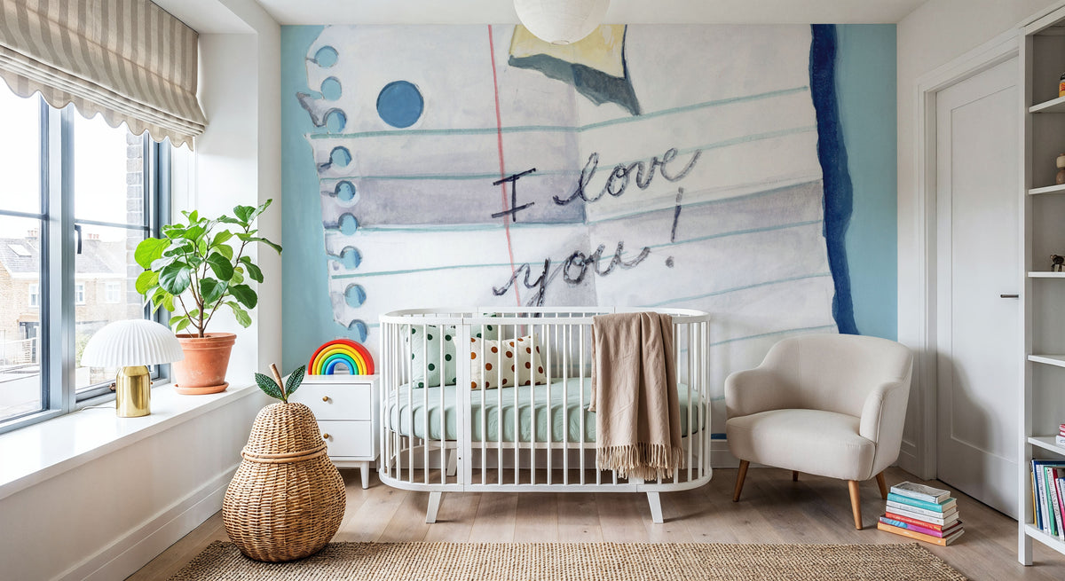 Remember I Love You Mural Wallpaper - room preview 04