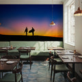 Sunset Surfers Mural Wallpaper - room preview 04