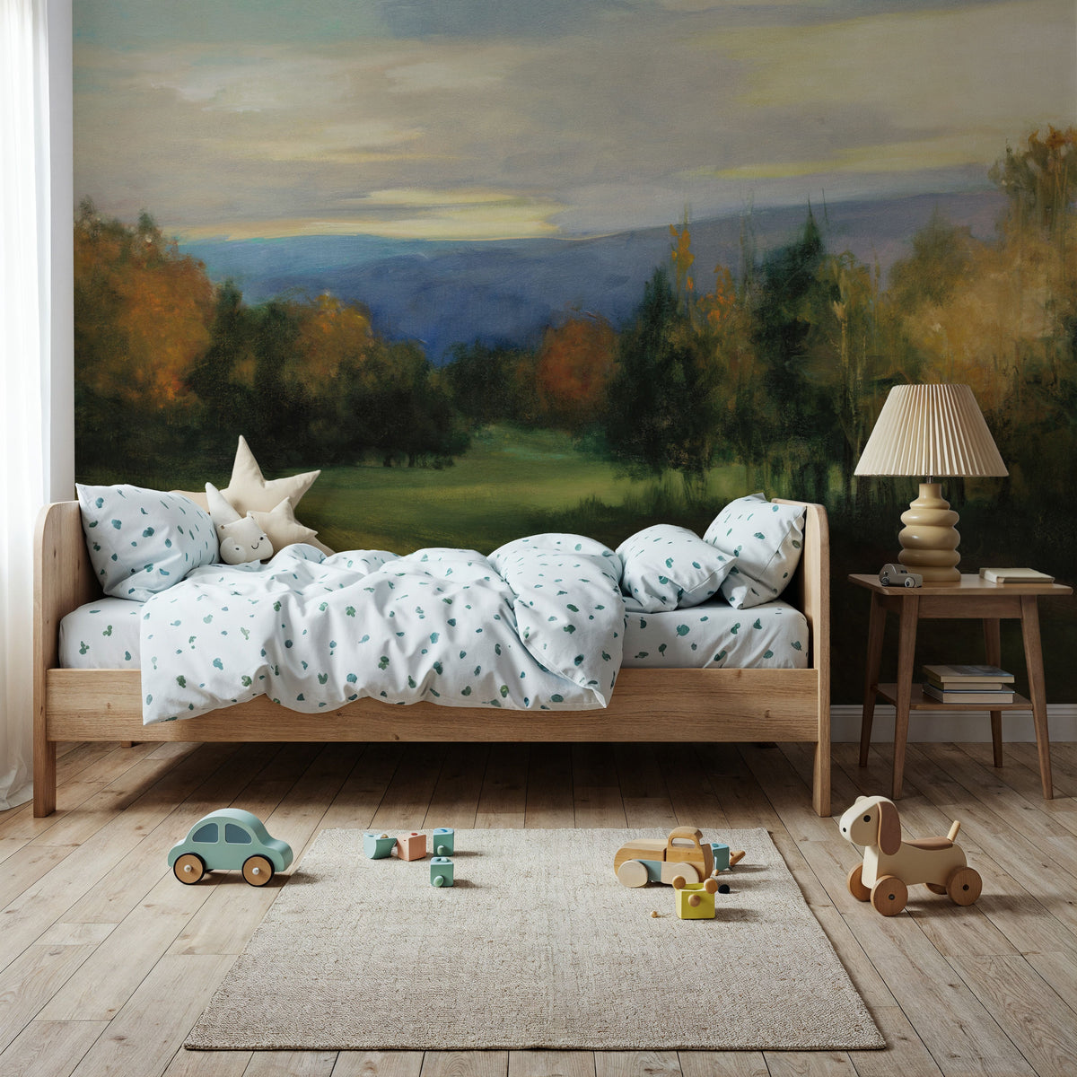 October Meadow Mural Wallpaper - room preview 04