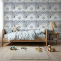 The Key to the Forest, Grey Mural Wallpaper - room preview 04