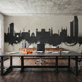 Karachi Pakistan Skyline Concrete Mural Wallpaper - room preview 04