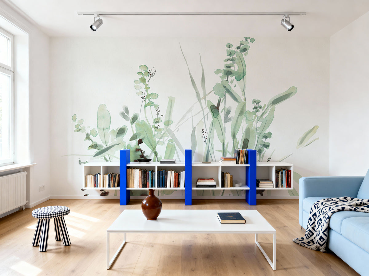 Grass Fields Mural Wallpaper - room preview 04