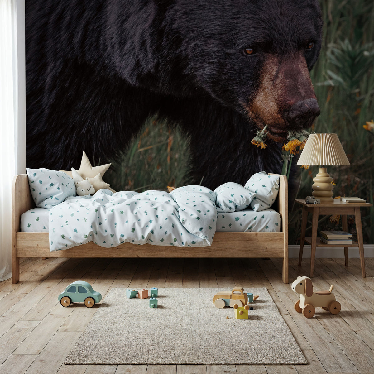 Hungry Bear Mural Wallpaper - room preview 04