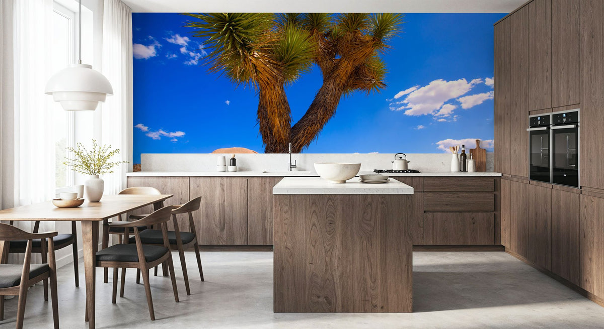 Joshua Tree Blue X Mural Wallpaper - room preview 04
