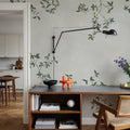 Rambling Rose, Ivory on Cloud Mural Wallpaper - room preview 04