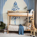 Striped Floral II Mural Wallpaper - room preview 04