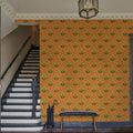 Golden Viva Orange Mural Wallpaper - room preview 04