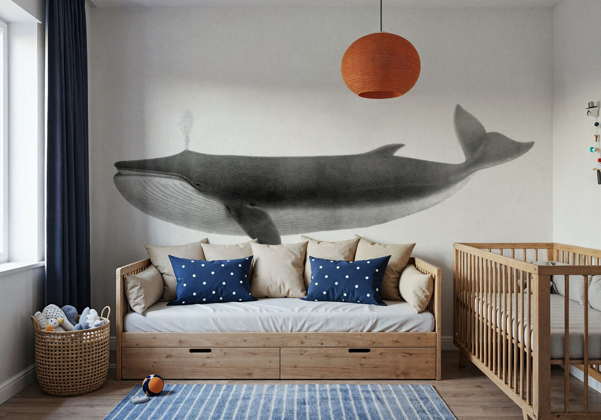 Dwellpaper Fin Whale Mural Wallpaper image 4