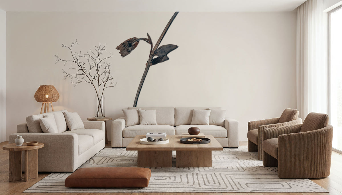 Field Journal Entry II Color Mural Wallpaper - room preview 04