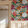 Vibrant Floral Medley Mural Wallpaper - room preview 04