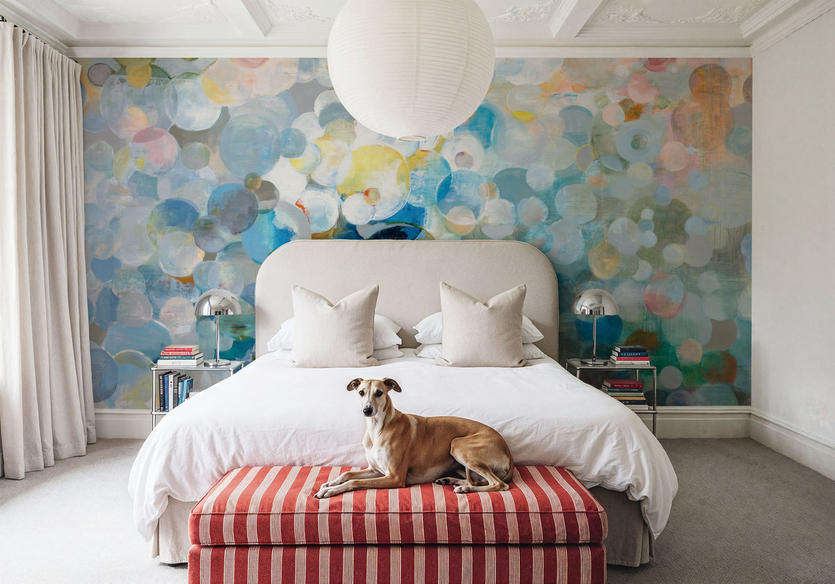 Dot Loop Mural Wallpaper - room preview 04