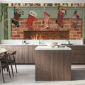 Home For the Holidays I Mural Wallpaper - Red Tone - room preview 04