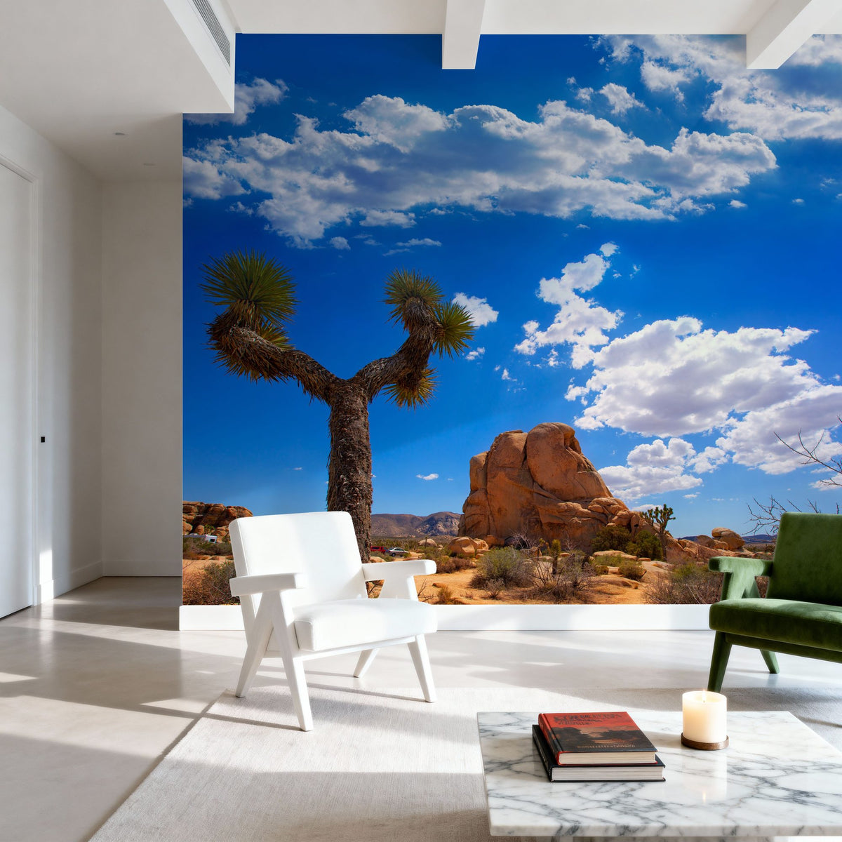 Joshua Tree Blue III Mural Wallpaper - room preview 04