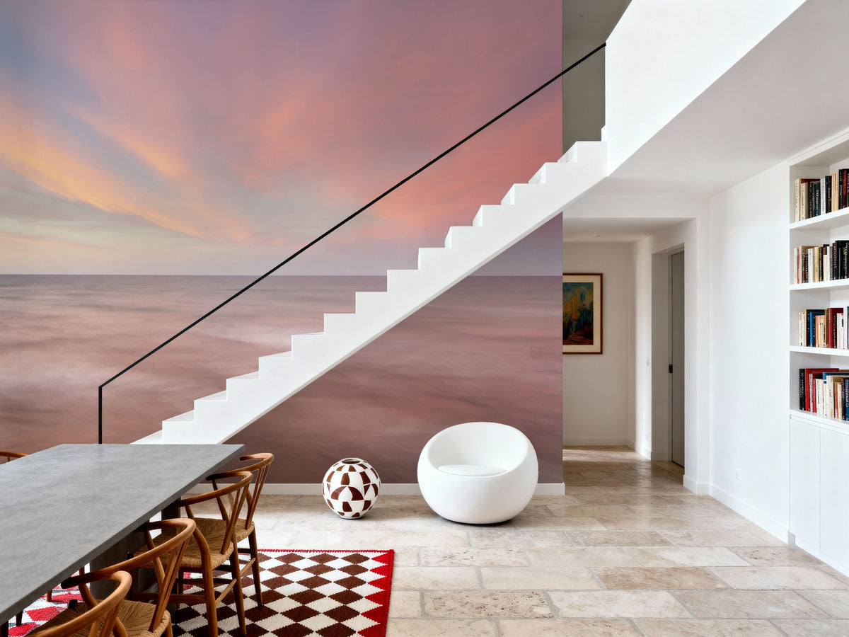 Pink Sky At Night Mural Wallpaper - room preview 04
