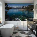 Crystal Alpine Lake Mural Wallpaper - room preview 04