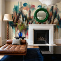 Watercolor New York Skyline Mural Wallpaper - room preview 04