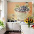 Fresh Picked Blueberries Mural Wallpaper - room preview 04