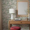 Climbing Wisteria, Greige Mural Wallpaper - room preview 04