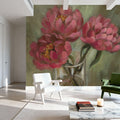 Pink Peonies Mural Wallpaper - room preview 04