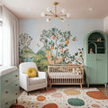 Orchard Reverie, Sky Blue Mural Wallpaper - room preview 04